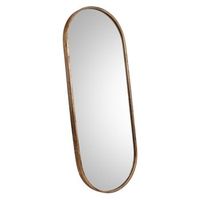 espejo de metal dorado 46x4x1125