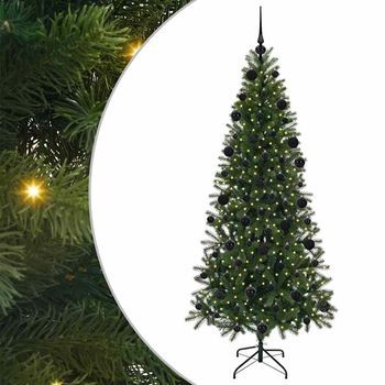 Árbol De Navidad Artificial Verde 210 Cm Pe Y Pvc Vidaxl