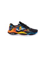 zapatillas de padel joma smash 2531 negro rojo naranja