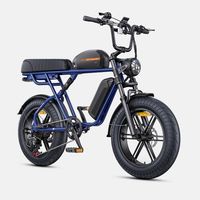 bicicleta electrica engwe m1 con doble bateria y doble suspensionazul