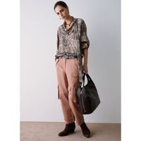 liu jo pantalones pantalones worker con bolsillos para mujer