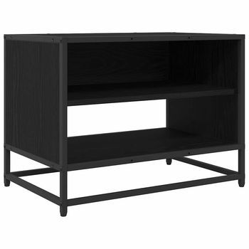 Unidades De Tv | Mueble De Salón | Gabinete De Tv Roble Negro 61 X 40 X 46 Cm Madera Contrachapada