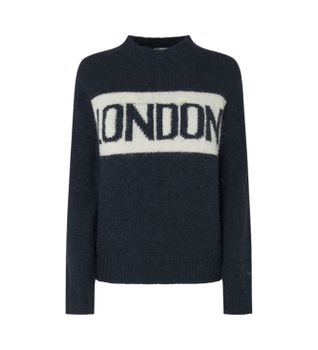 Pepe Jeans para mujer. PL702227 Jersey Hilda marino (S), Casual, Poliéster
