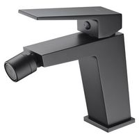 grifo monomando para bidet en negro mate cuerpo de laton y zama cartucho ceramico