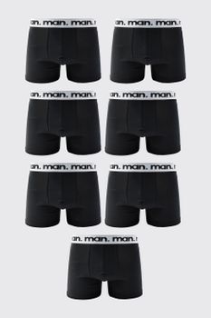 Pack De 7 Bóxers Man, Negro
