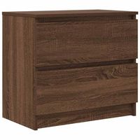 mueble para tv madera contrachapada marron roble 60x35x54 cm vidaxl
