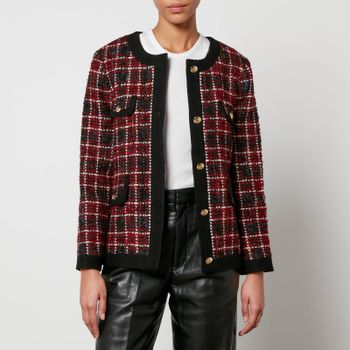 Anine Bing Lydia Wool-Blend Bouclé Jacket - L