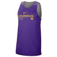 nike camiseta nba los angeles lakers standard issue reversible para hombre