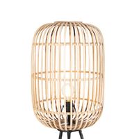 lampara de pie ratan beige