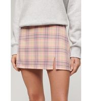 superdry para mujer w7210321a minifalda a cuadros rosa s casual poliester