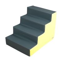 figura escalera mediana 80x60x60cm - amarillogris 80x60x60 cm