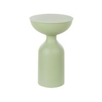 mesa auxiliar de metal decorativa de hierro verde claro cota