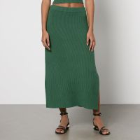 by malene birger kyara ribbed-knit maxi skirt - m
