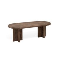 mesa de centro tokyo ii madera natural nogal hecha a mano - 120cm