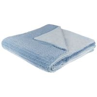 manta de poliester azul 200 x 220 cm colcha cubrecama pelo suave accesorio bjas