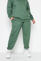 yours joggers verdes con punos elasticos mujer curvy y tallas grandes yours