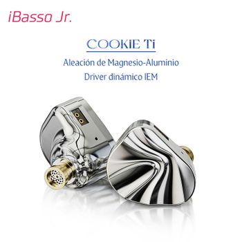Auriculares intrauditivos con cable IBasso Jr. Cookie Ti HiFi, auriculares con interfaz equilibrada de 3,5 mm y 4,4 mm