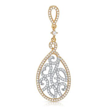 Colgante de plata 925 con circonita blanca