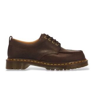 Dr Martens para hombre. 43348200 Mocasines de Piel Lowell de 4 ojales marrón (43), Plano, Cordones, Casual