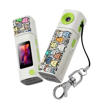 Cámaras Mini Thumb con pantalla TFT LCD 2K HD, lente rotatable de 230°, videocámara portátil para estudiantes, fotografí