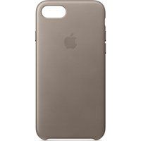 apple mqh62zma iphone 8  7 leather case - taupe taupe