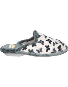 Zapatillas De Casa Biorelax Para Mujer Cosdam 4514 Blanco Y Negro 36