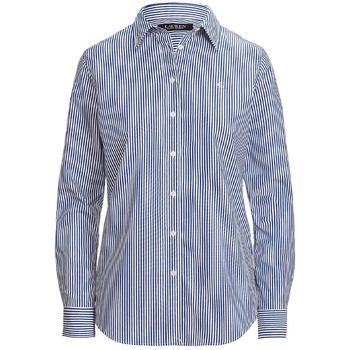 Raplh Lauren Camisa 200859048001-bluwht para mujer