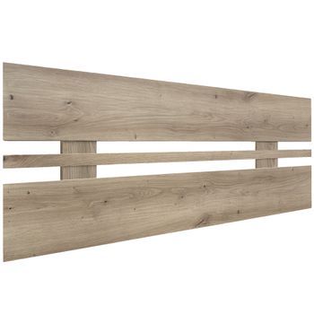 Dhome Cabecero Roble 95cm Horizontal Estilo Ancho Madera Reciclada Dm Herrajes Incluidos (95cm Horizontal Ancho, Roble)