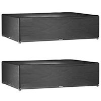 fundas muebles jardin 2 uds  cubiertas muebles jardin 16 ojales rectangular 300x200x75 cm cfw81248