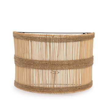 Aplique De Pared Fibra De Hierba Marina Bazar Bizar Doedoe Natural