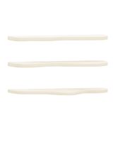 pack 3 estanterias de microcemento en tono blanco roto de 100cm