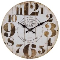 wanderlust deco reloj de pared blanco de madera con diseno moderno para decoracion del hogar