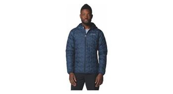 Chaqueta con capucha columbia delta ridge azul
