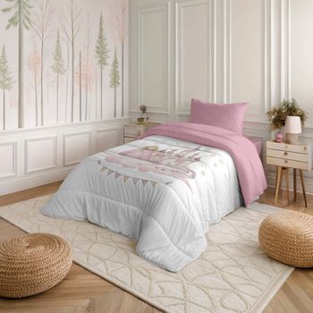 Naturals - Edredón Nórdico Estampado - Cama 105 - Microfibra - 300 Gramos - Aurora
