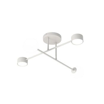 Lámpara de techo varli gris (4 luces)