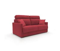 margot sofa cama convertible en tela suave impermeable 196 cm mat 160x197 rojo
