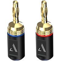 austere v series 5s-bnn1-2p speaker connector gold