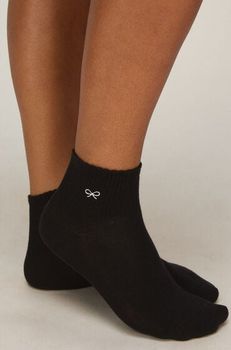 Hunkemöller Pack de 2 Pares de Calcetines de Algodón Half Crew Blanco