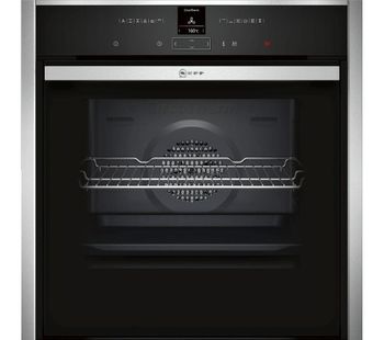 NEFF B47CR32N0B Slide & Hide Electric Oven - Stainless Steel, Stainless Steel