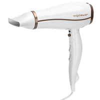 aigostar luna - secador de pelo profesional de 2200 w con iones negativos 2 velocidades 3 niveles de temperatura  boton de aire frio mango plegable