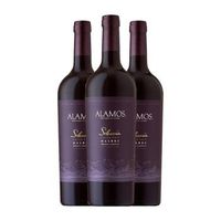 alamos vino tinto seleccion mendoza crianza 75 cl 135 vol pack de 3 unidades