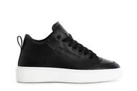 zapatillas de hombre de piel con cordones black