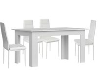 pack mesa de comedor o cocina  4 sillas en polipielmetal