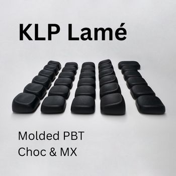 Teclas KLP Lamé - Teclas de perfil bajo de PBT moldeadas por inyección para interruptores Kailh Choc V1 Choc V2 MX, tecla KLP Lame MX