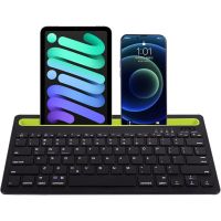 klack teclado multidispositivo recargable bluetooth de 2 canales en espanol incluye n negro
