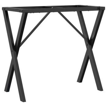 Patas De Mesa De Comedor Estructura X Acero 80x40x73 Cm Vidaxl