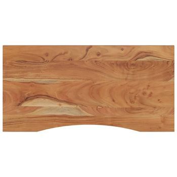 Tablero De Mesa | Tablero De Escritorio | Superficie De Mesa Rectangular Madera Acacia 120x60x2,5 Cm