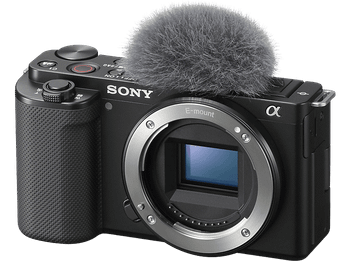 Cámara EVIL - Sony ZV-E10, 24.2 MP, APS-C, Vídeo 4K, 11 fps, Pantalla giratoria, Sólo Cuerpo, Negro