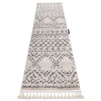 alfombra alfombra de pasillo berber rabat crema r para la cocina e 60x300 cm
