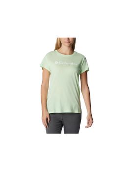 Camiseta de Montaña Columbia Trek™ Graphic Verde Mujer